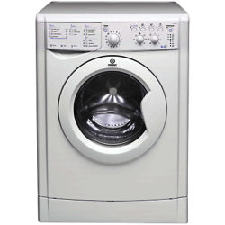 Indesit IWDC6125 Washer Dryer, 6kg Wash/5kg Dry Load, B Energy Rating, 1200rpm Spin, White